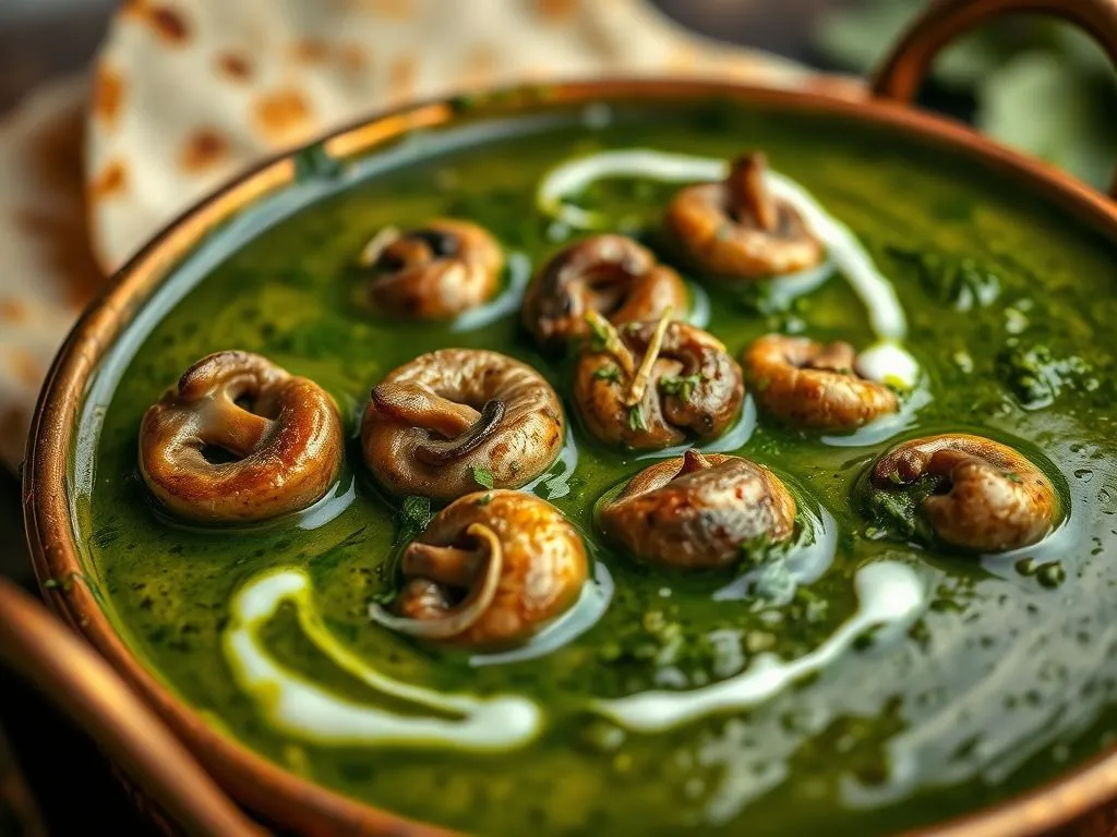 Palak Mushroom
