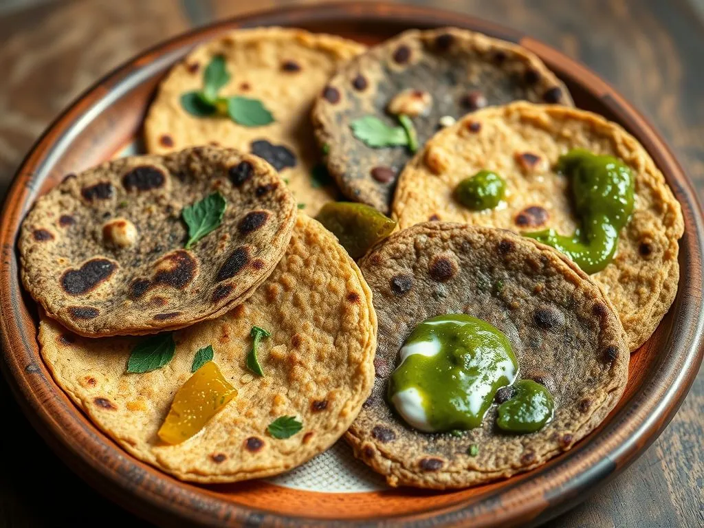Palak Ragi & Oats Wheat Thepla