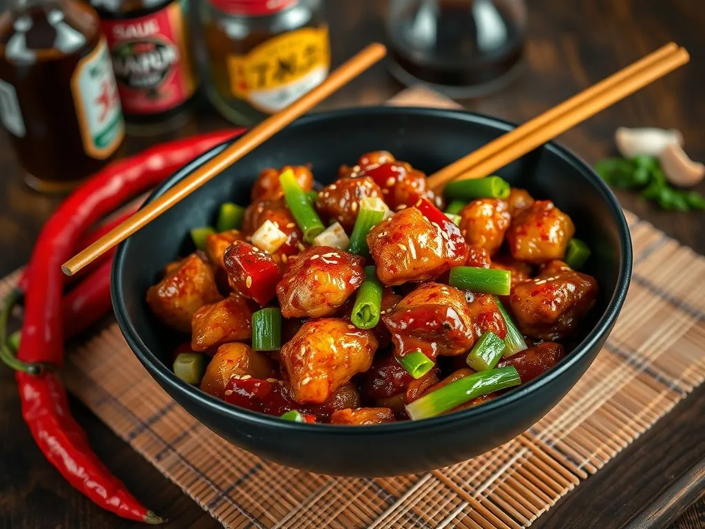 Pan Fried Chinese Chilli Chicken