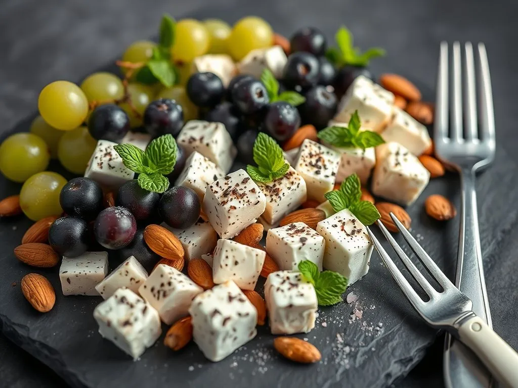 Paneer And Grapes Platter