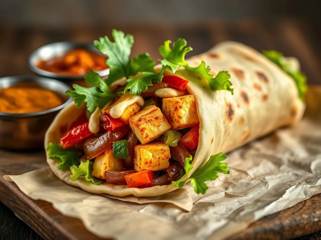 Paneer Chilli Roll