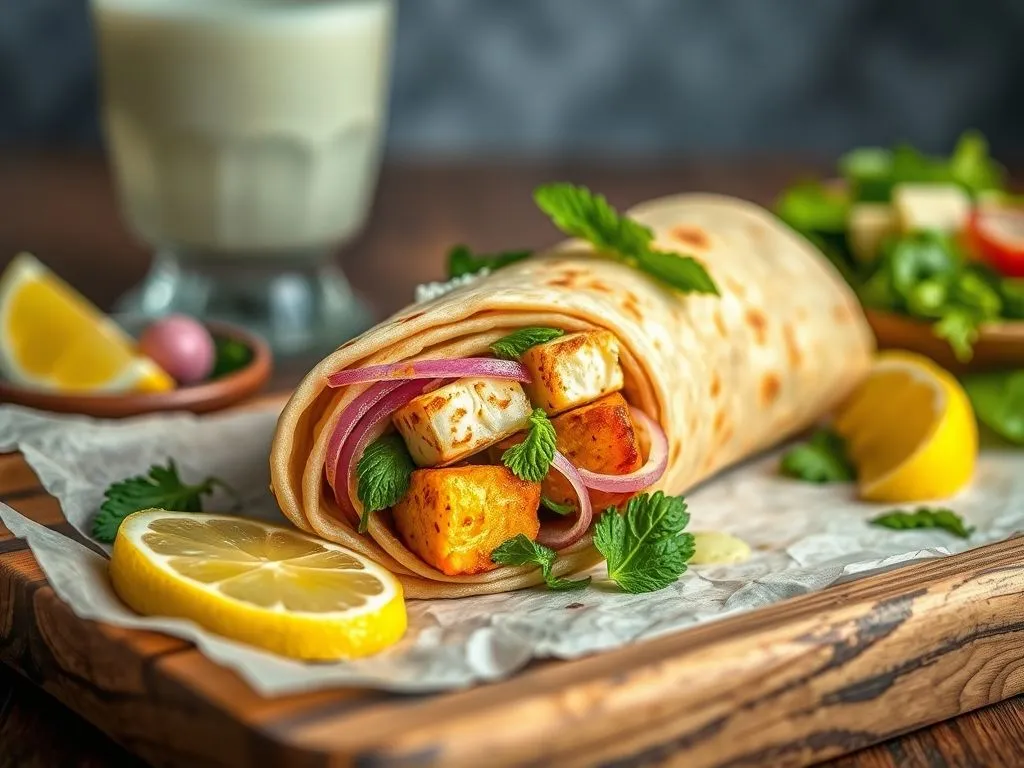 Paneer Malai Tikka Roll