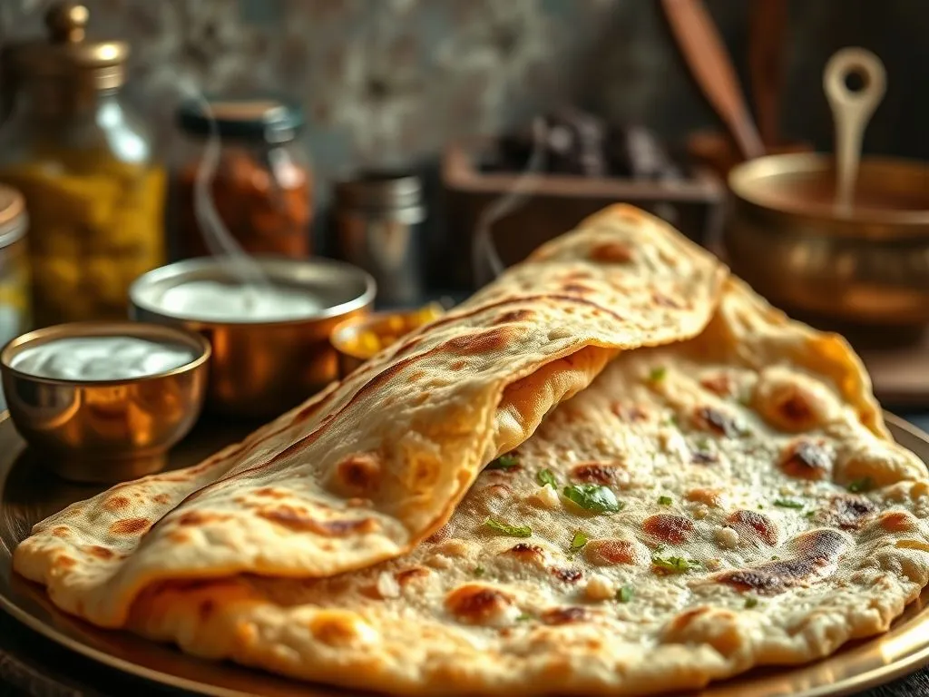 Paneer Onion Paratha