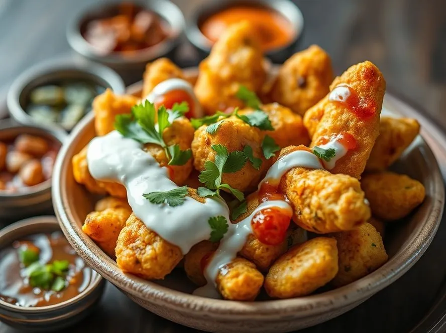 Paneer Pakoda Chaat