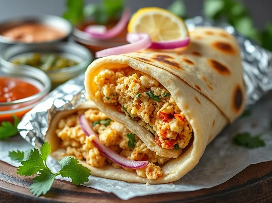 Paneer Paratha Roll