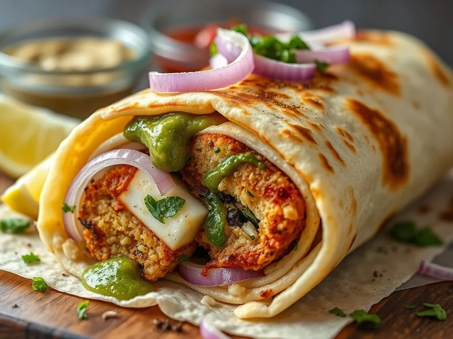 Paneer Seekh Roll