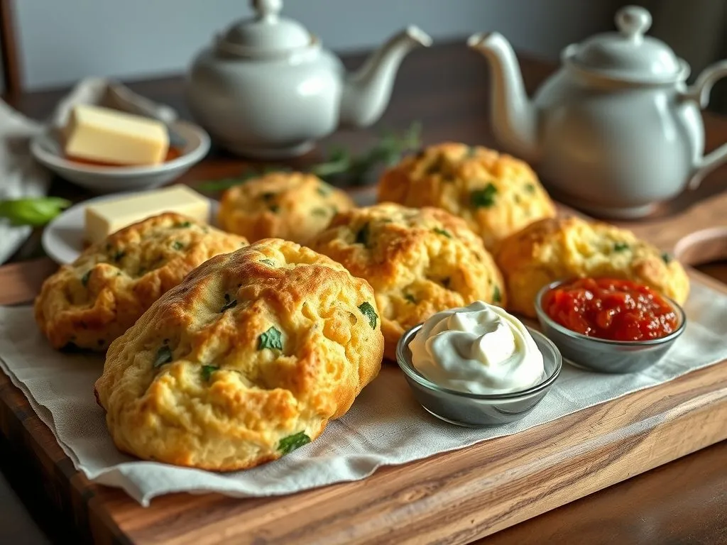 Parmesan And Fresh Herbs Savoury Scones