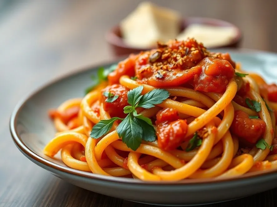 Penne Arrabbiata Pasta Using Multi Millet Penne Pasta
