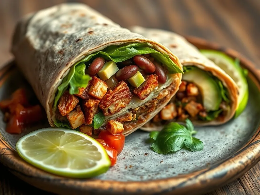 Raw Jackfruit Burrito