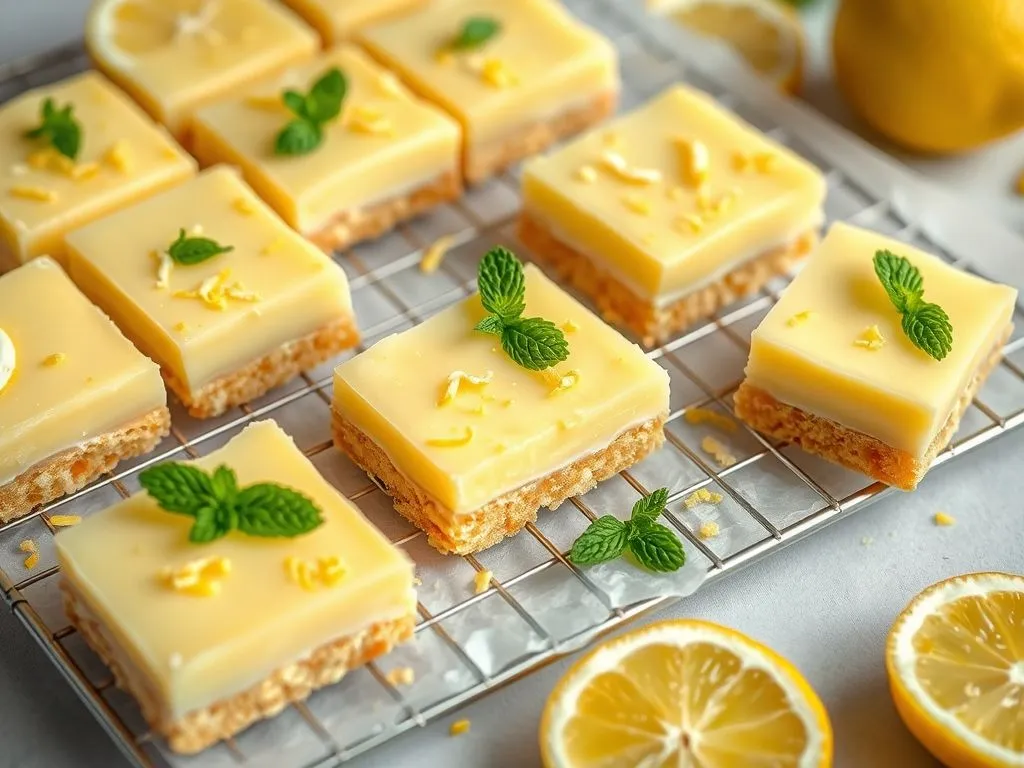 Refreshing No Bake Lemon Bars : Easy & Zesty Delight
