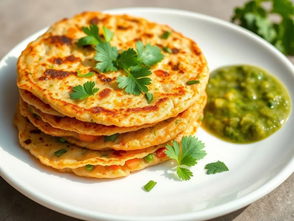 Rice and Vegetable Chilla