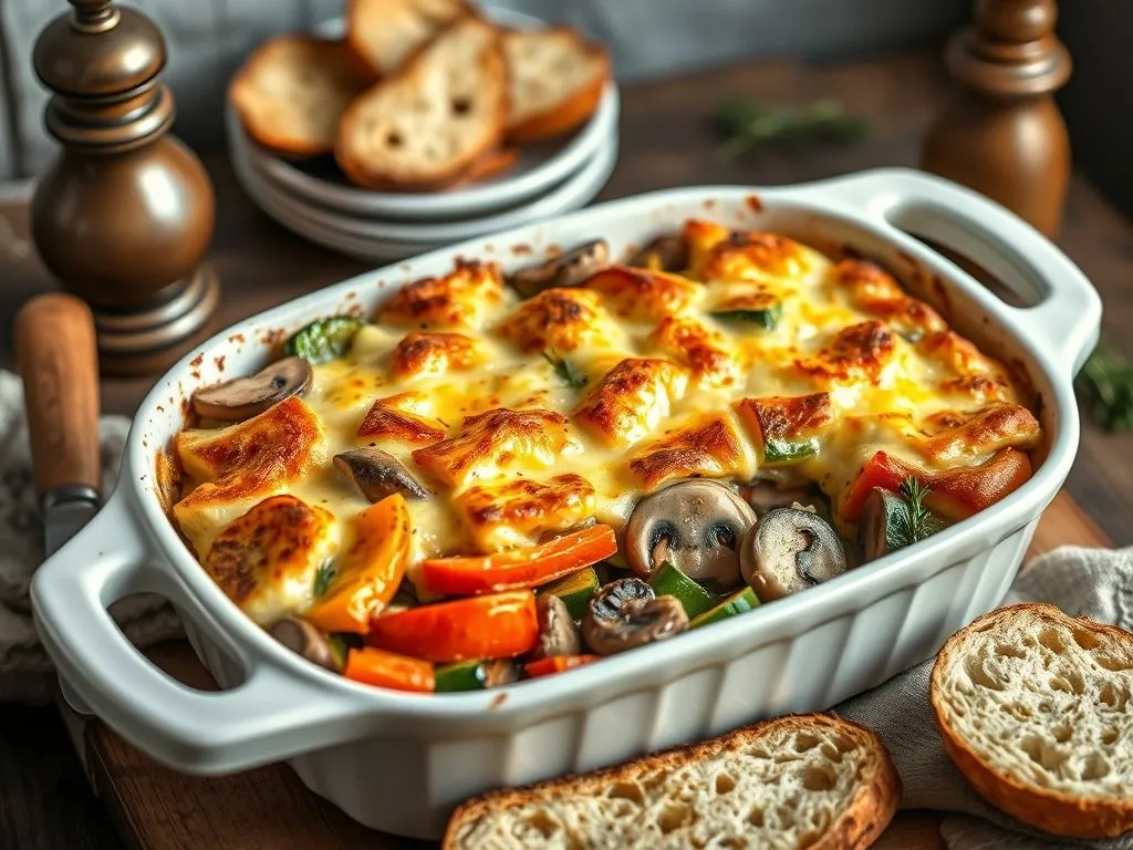 Roasted Vegetable Au Gratin