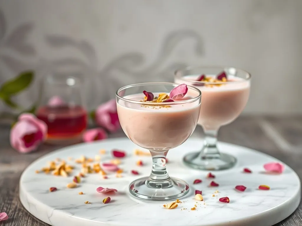Rose Milk Panna Cotta