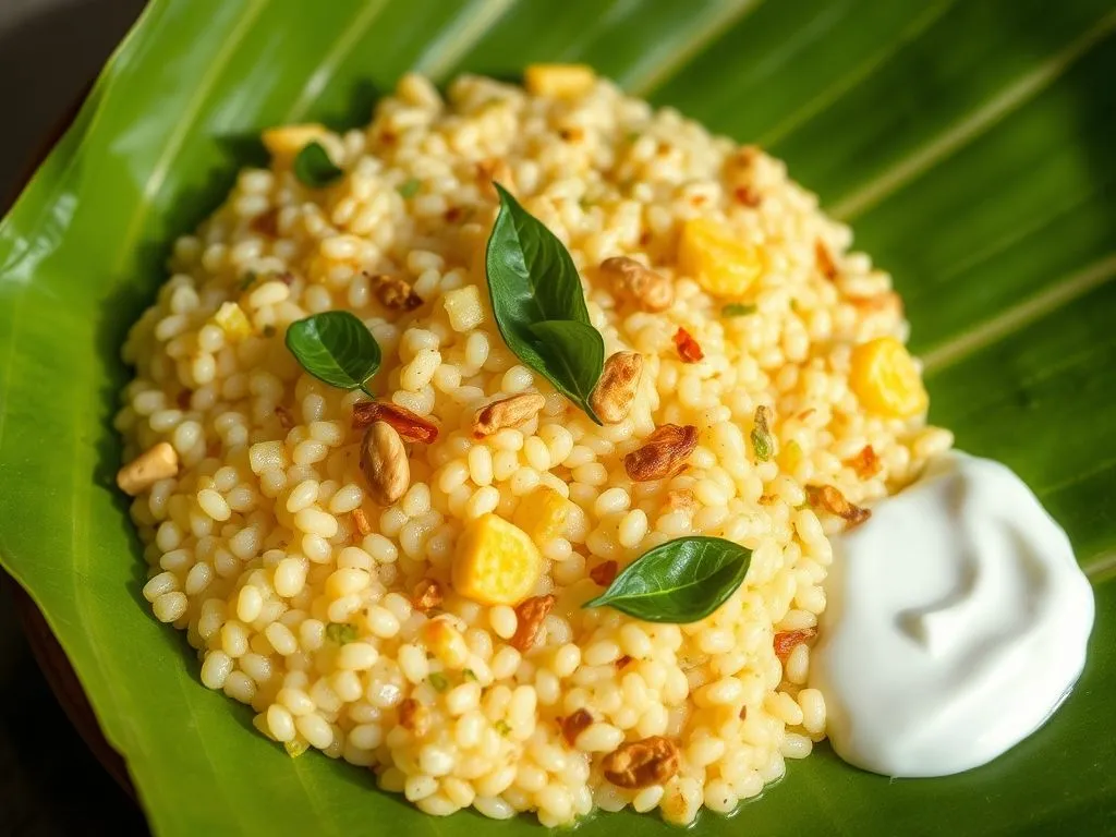 Sabudana Khichdi With Vegetables