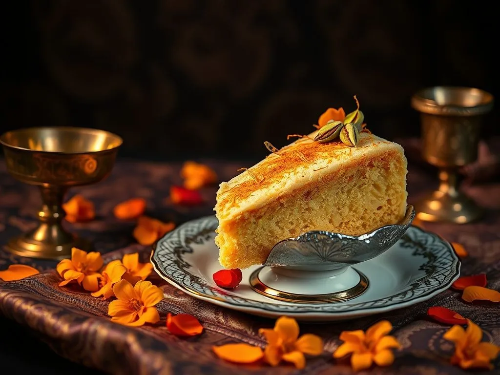 Saffron Mawa Cake