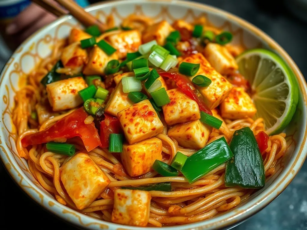 Sambal Spiced Veggie Mee Goreng