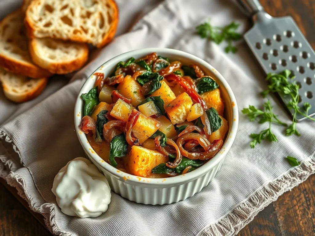 Savoury Bread Pudding