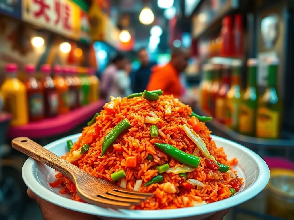 Schezwan Fried Rice (Indian street)