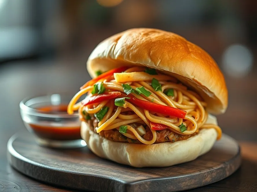 Schezwan Noodle Sandwich