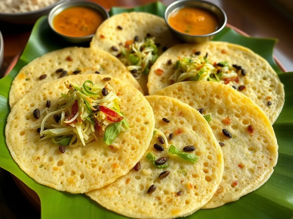 Semolina Uttapam with Cabbage