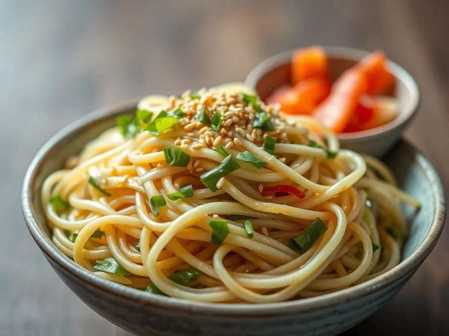 Sesame Noodles With Napa Cabbage