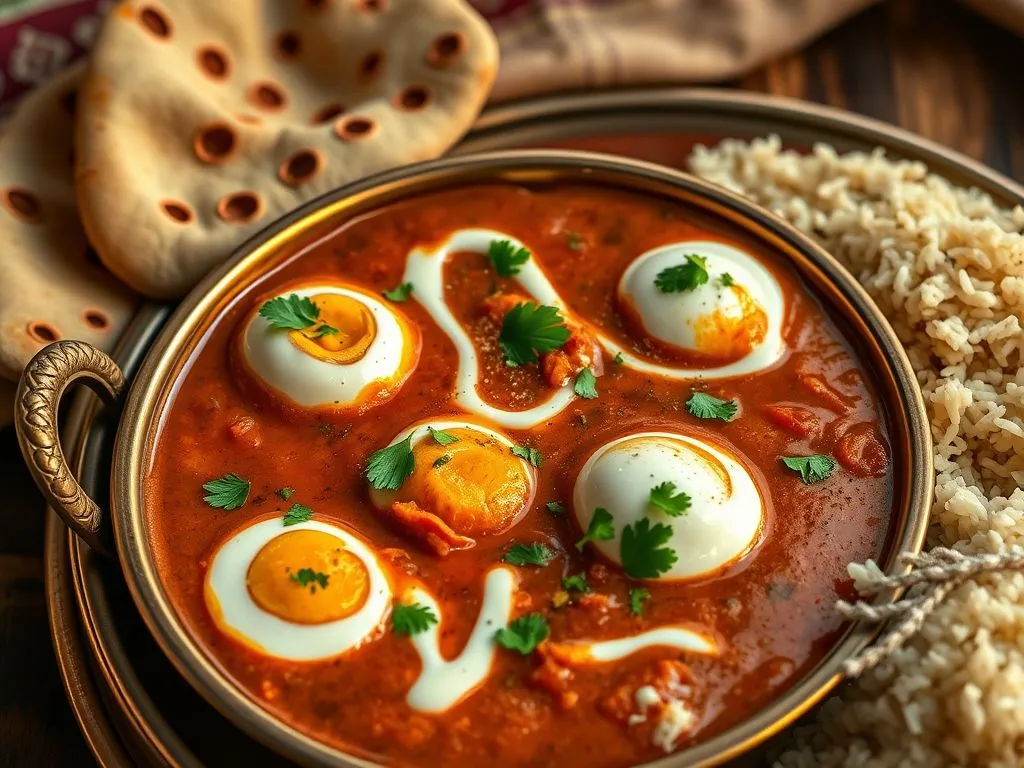 Shahi Egg Curry In Tomato & Cashew Gravy