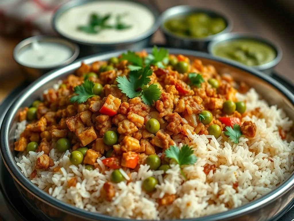 Soya Keema Rice