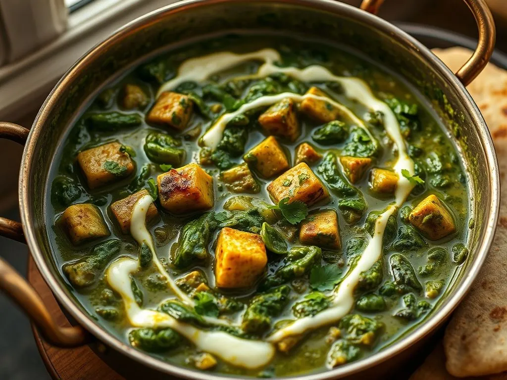 Soya Methi Palak Ki Sabzi
