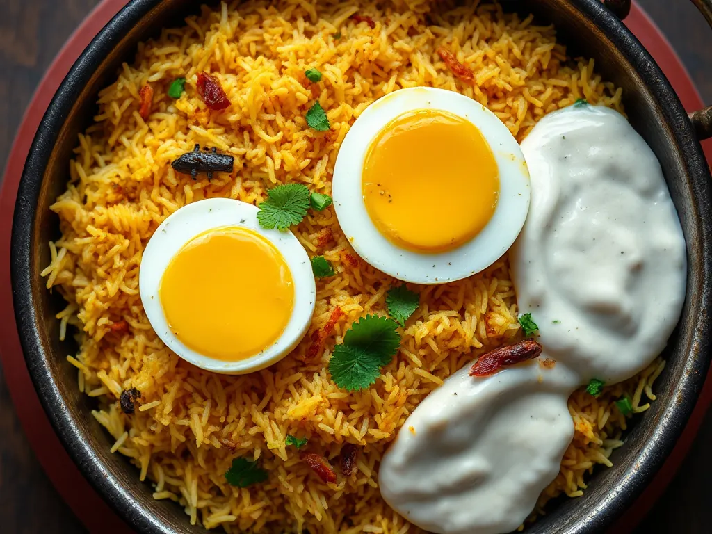 Spicy Egg Biryani Made Easy In A Pressure Cooker