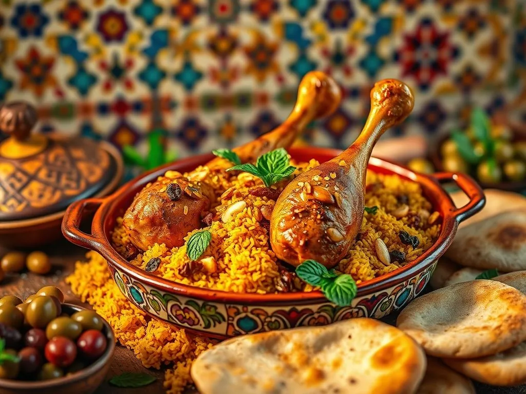Spicy Moroccan Rice With Chicken