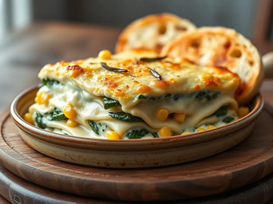 Spinach & Corn Lasagna