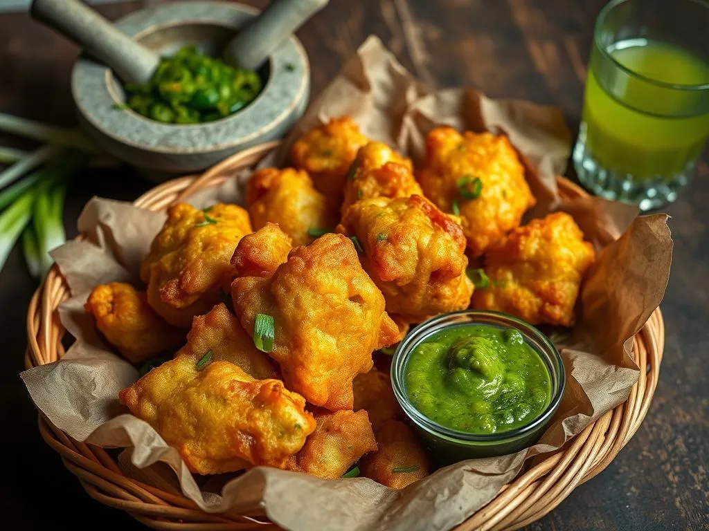 Spring Onion Pakora