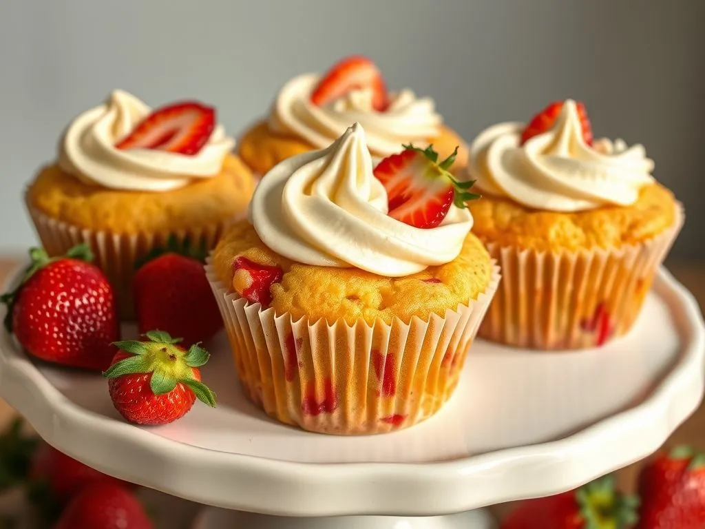 Strawberry Cheesecake Muffins