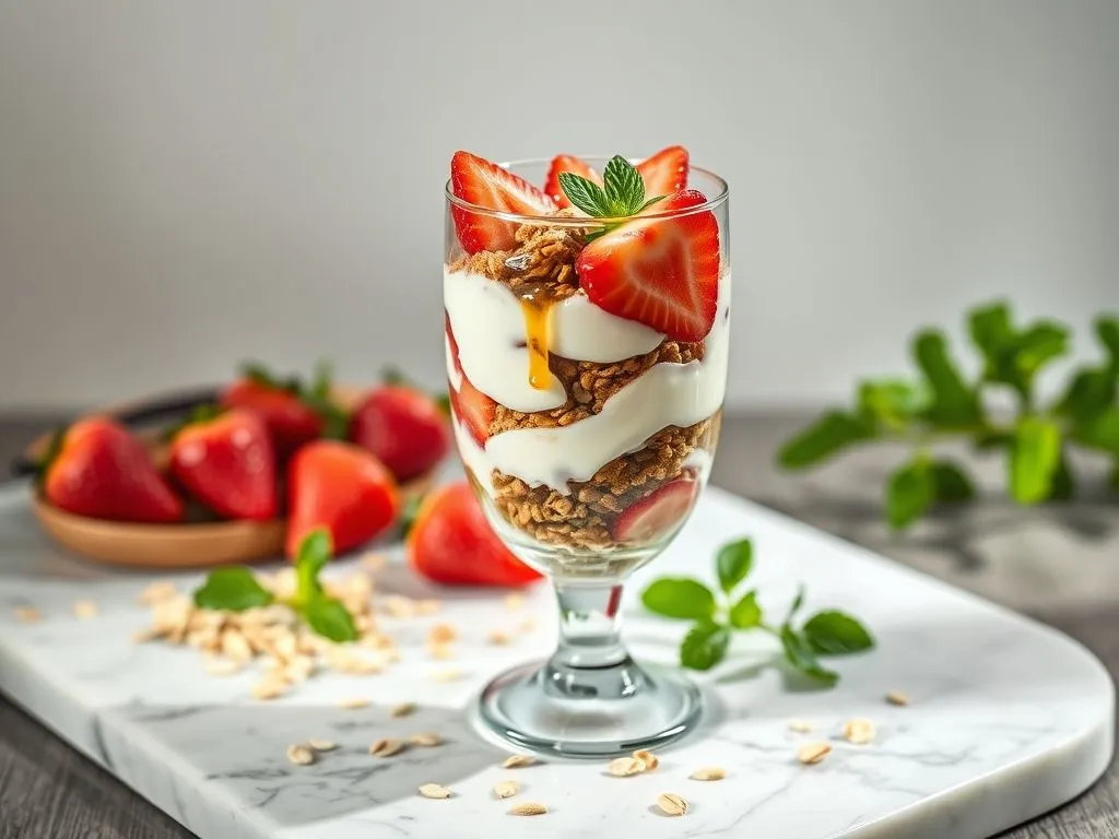 Strawberry Yogurt Breakfast Parfait