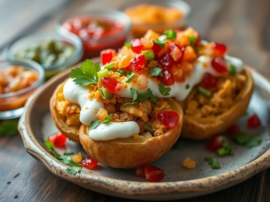 Stuffed Aloo Chaat