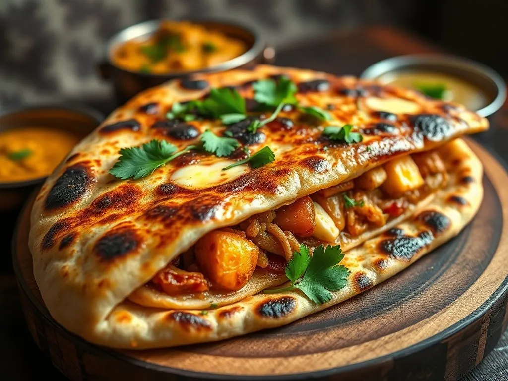 Stuffed Naan (aloo/paneer)