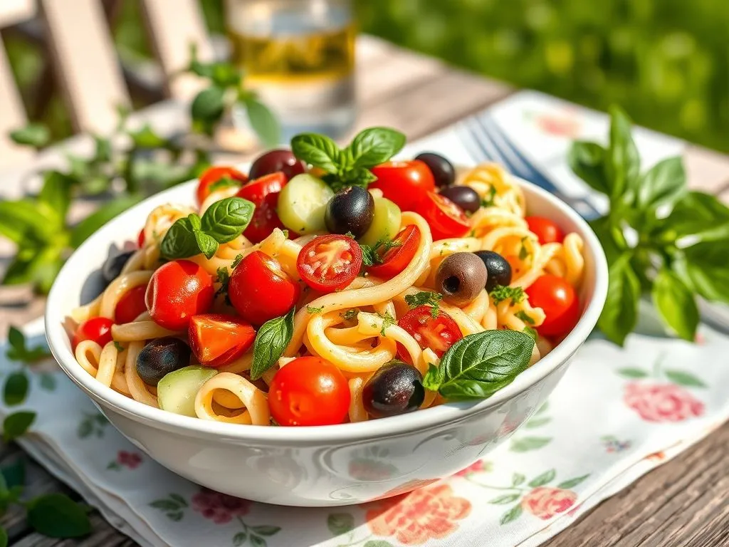 Summer Pasta Salad With Herbs