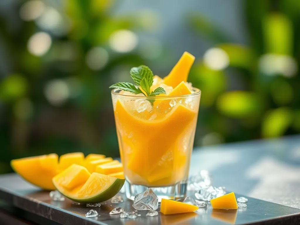 Sweet And Tangy Mango Ice
