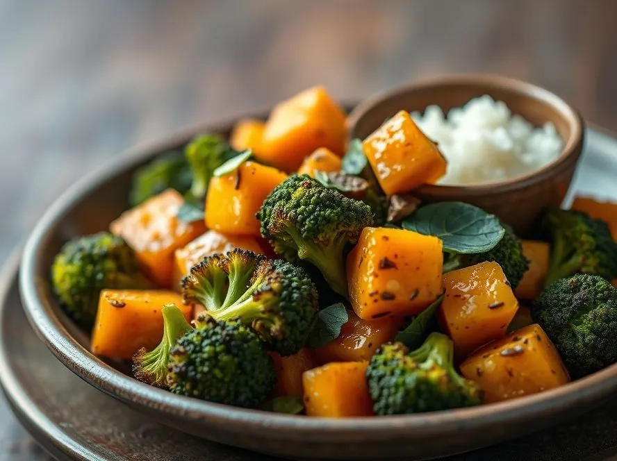 Sweet Potato And Broccoli Sabzi