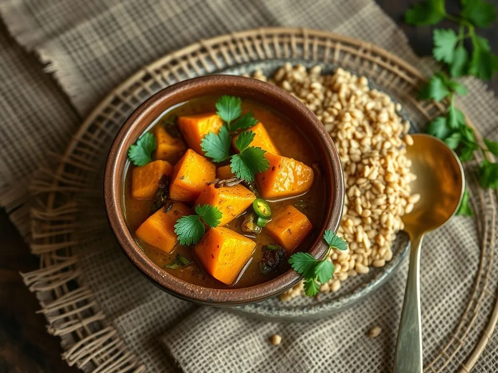 Sweet Potato & Neem Leaves Vegetable Curry