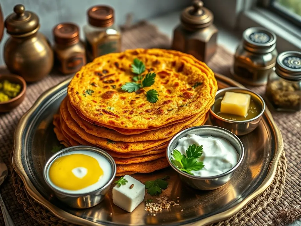Sweet Potato Thepla/Paratha