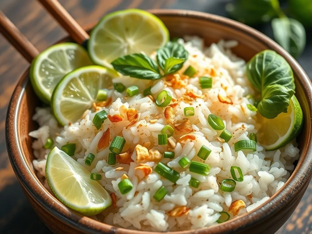 Thai Coconut Garlic Rice