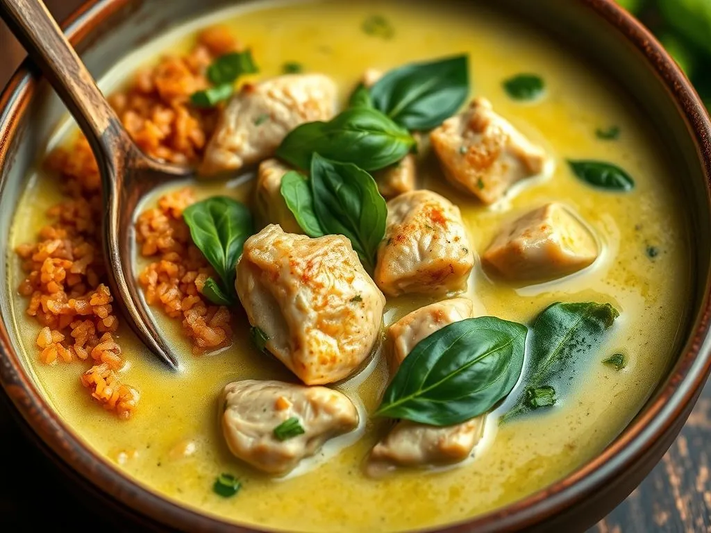 Thai Green Curry with Chicken & Red Rice
