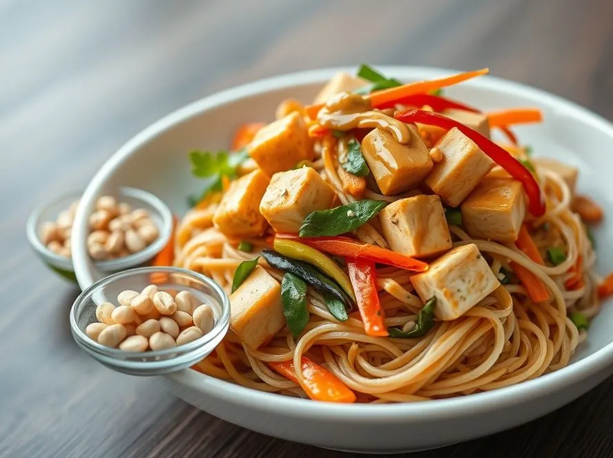 Tofu & Peanut Noodles