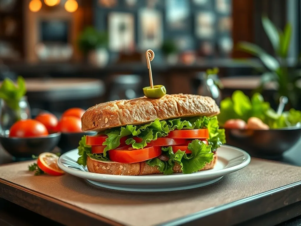Tomato Lettuce Sandwich