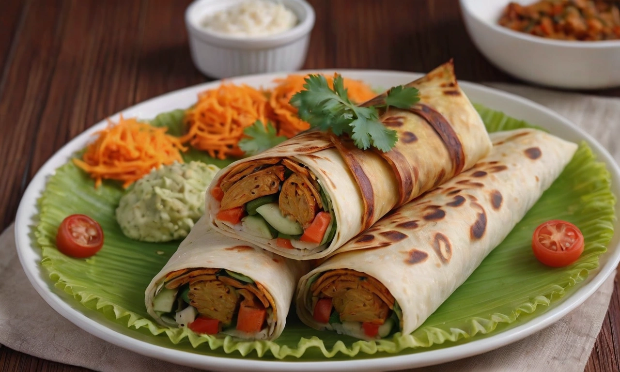 Vegetable Kathi Roll