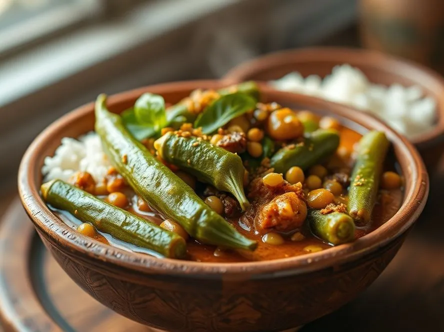 Vendakkai Podi Curry