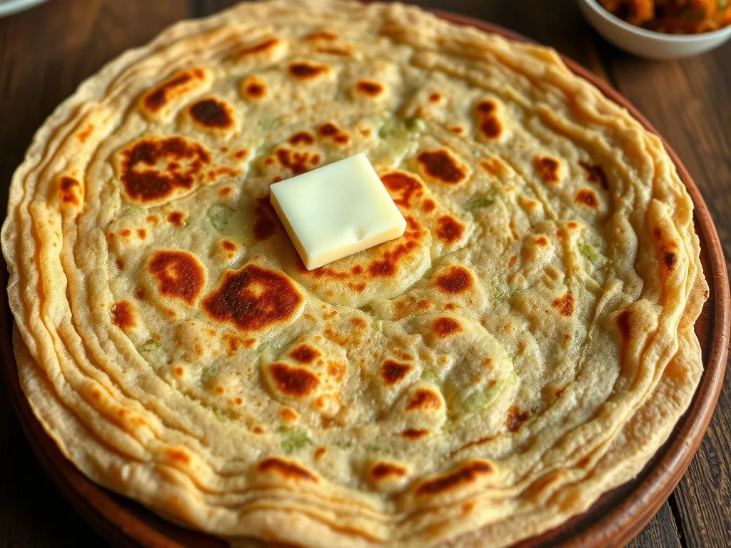 Whole Wheat Lachha Paratha