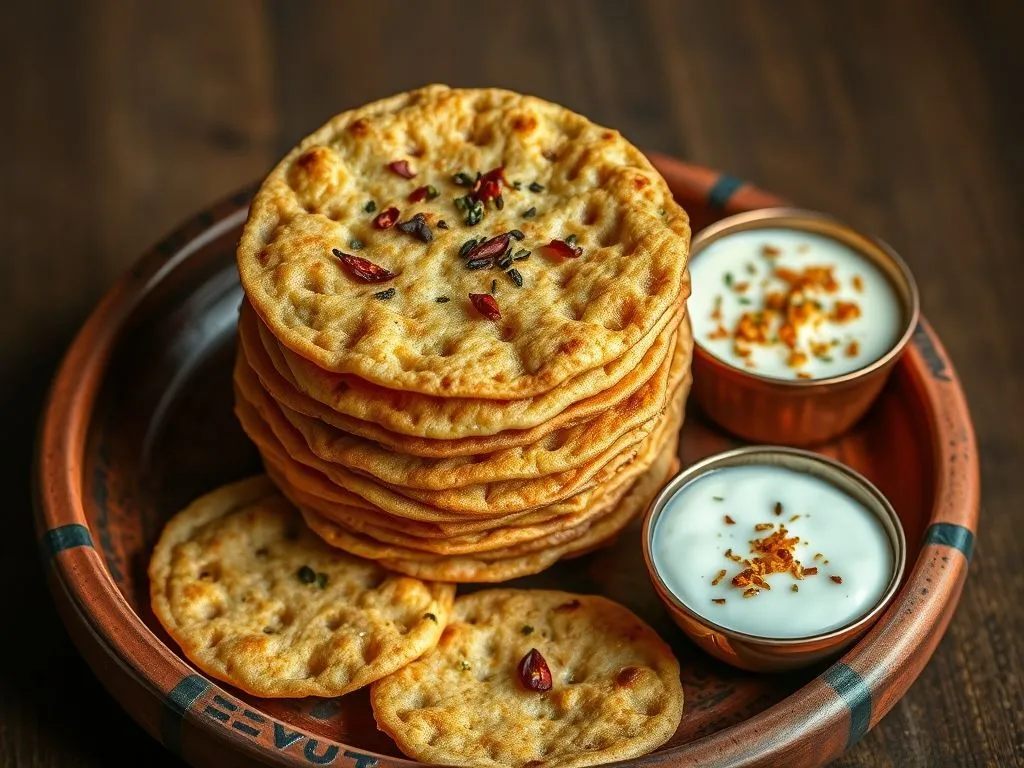 Whole Wheat Masala Papdi / Kadak Puri